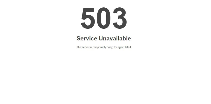 cara mengatasi Error 503 Service Unavailable