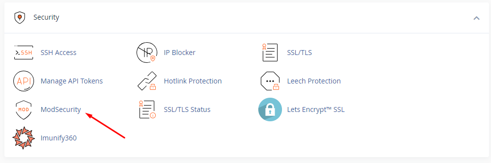 Cara Setting ModSecurity di cPanel