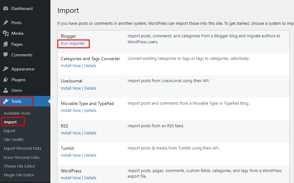 Cara Migrasi dari Blogger Blogspot ke WordPress